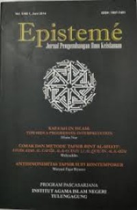 Episteme Jurnal Pengembangan Ilmu Keislaman