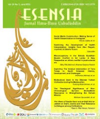 Esensia: Jurnal ilmu-ilmu ushuluddin
