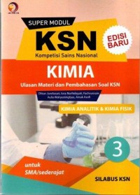 Super Modul KSN SMA Kimia Analitik dan Kimia Fisik